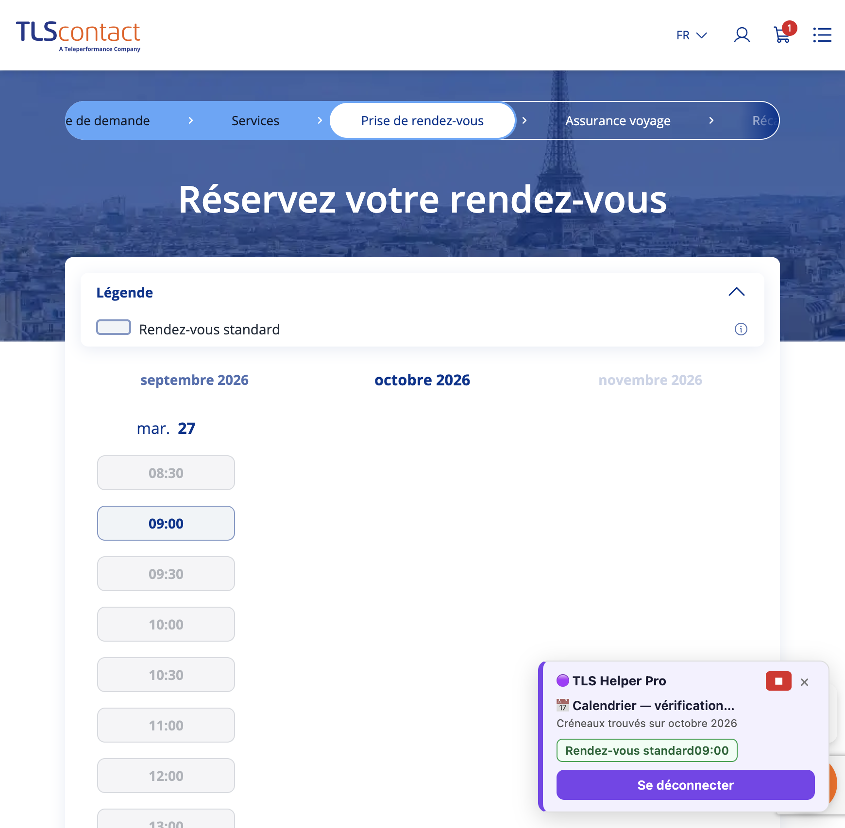 Capture d'écran Centre TLS Contact Tunis - Tourisme / Visite privée - PRIMO
