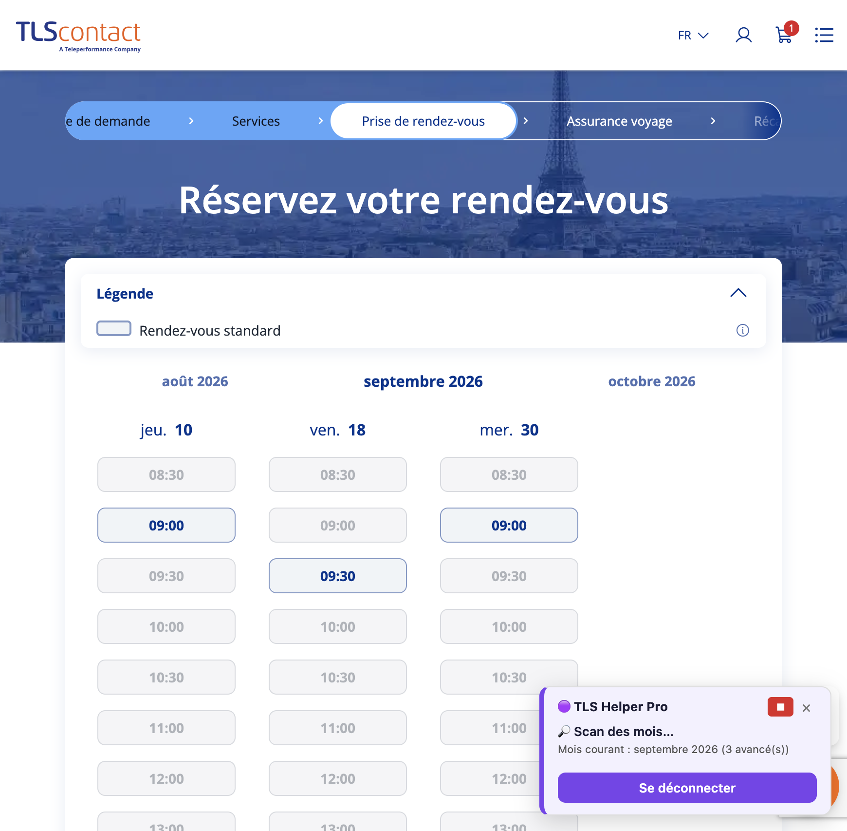 Capture d'écran Centre TLS Contact Tunis - Tourisme / Visite privée - PRIMO