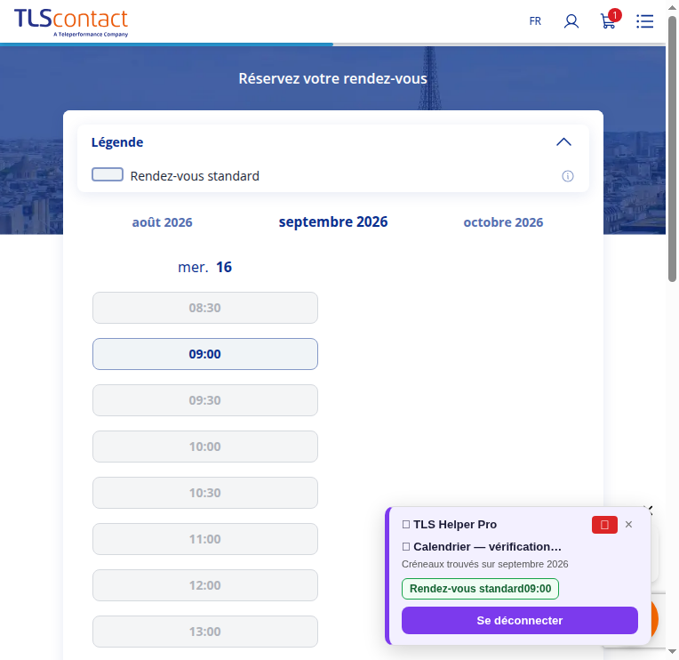 Capture d'écran Centre TLS Contact Tunis - Tourisme / Visite privée - PRIMO