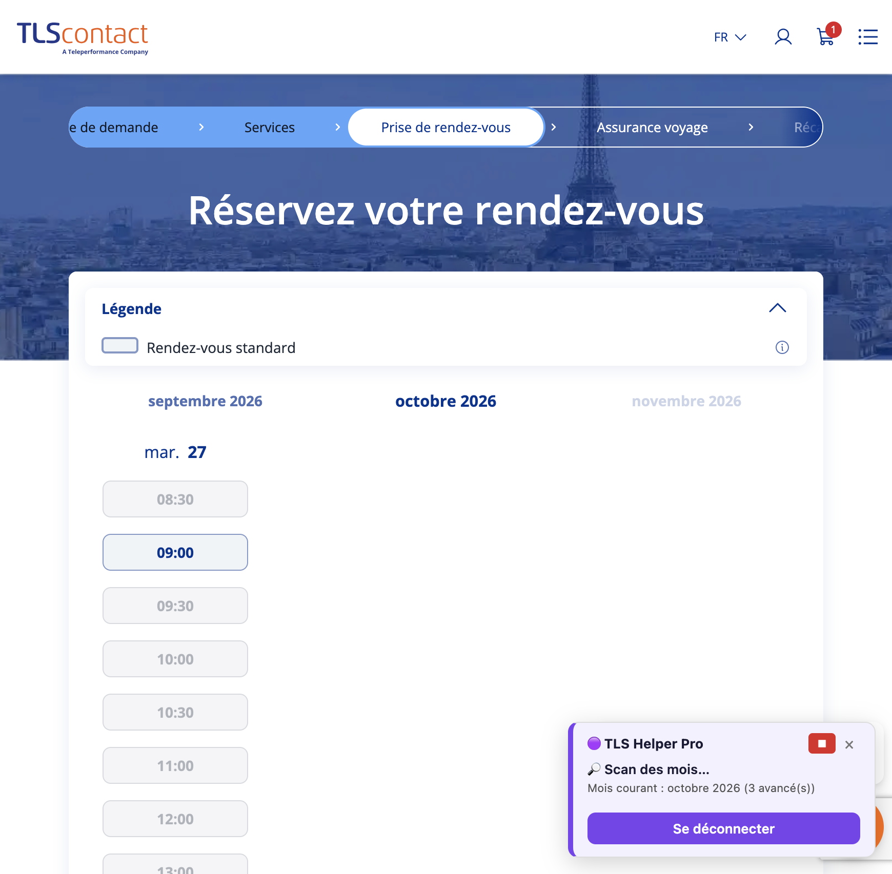 Capture d'écran Centre TLS Contact Tunis - Tourisme / Visite privée - PRIMO