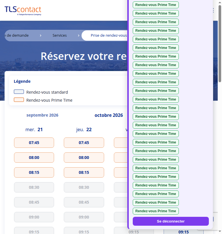Capture du créneau TLScontact Beyrouth