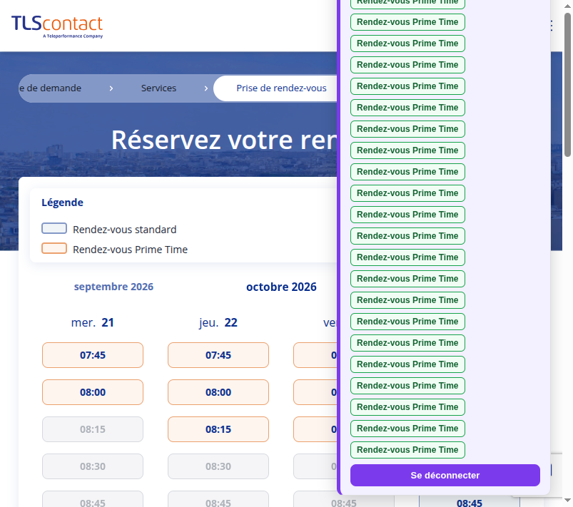 Capture du créneau TLScontact Beyrouth