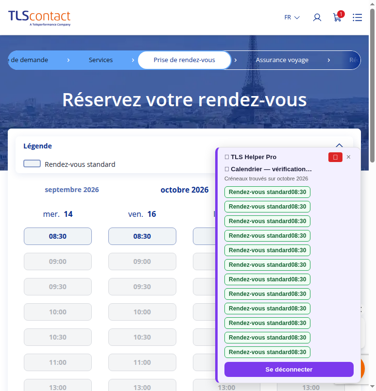 Capture d'écran TLS Contact Sfax - Tourisme / Visite privée - PRIMO
