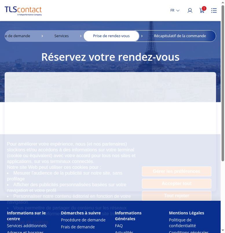 Capture du créneau Centre TLS Contact Tunis
